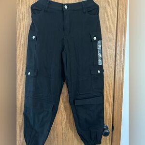 Black cargo pants from the 21 (worn once)